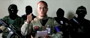 Der Polizeipilot Oscar Perez versteht sich laut seiner Videobotschaft als "Krieger Gottes" 