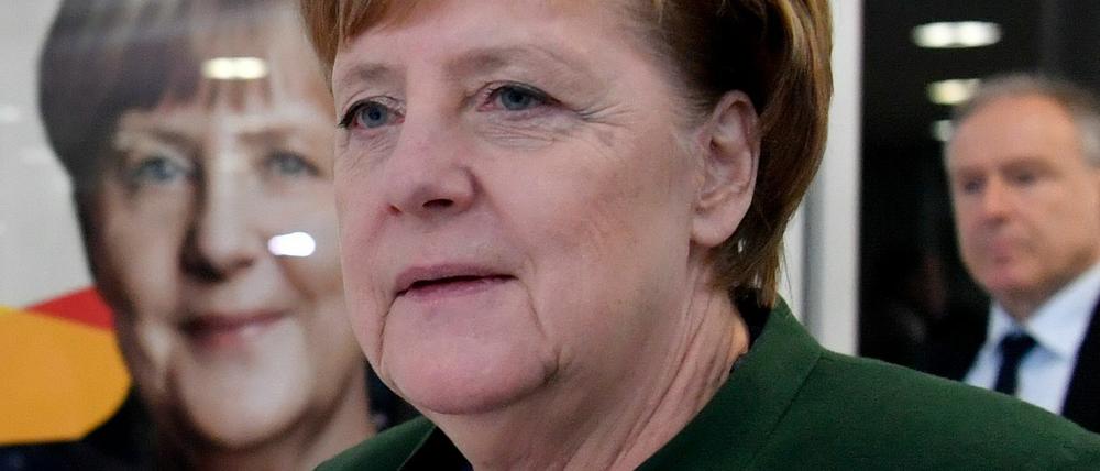 Angela Merkel am Montag im Konrad-Adenauer-Haus.