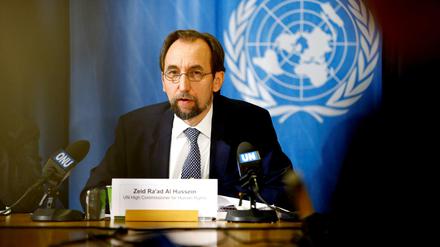 UN-Menschenrechtskommissar Zeid Ra'ad Al Hussein in Genf.