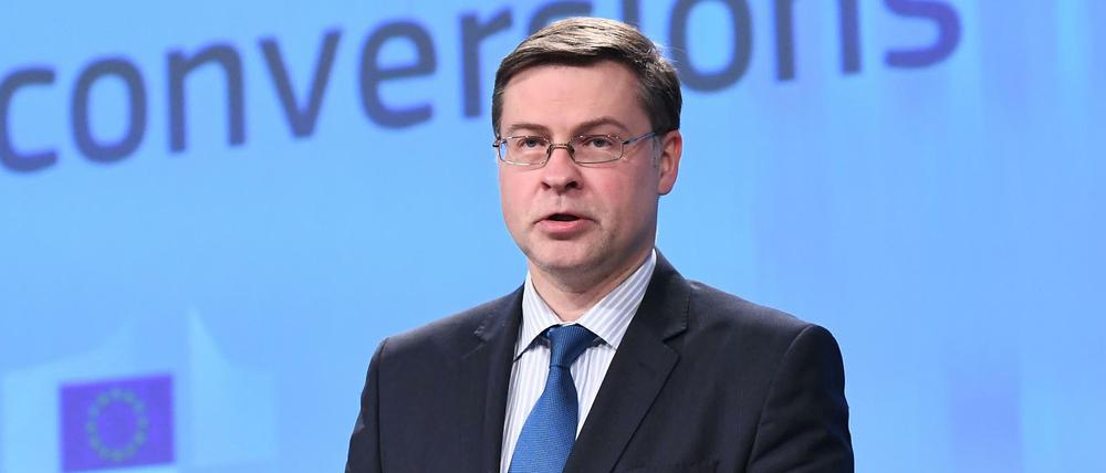 Der Vizepräsident der EU-Kommission, Valdis Dombrovskis.