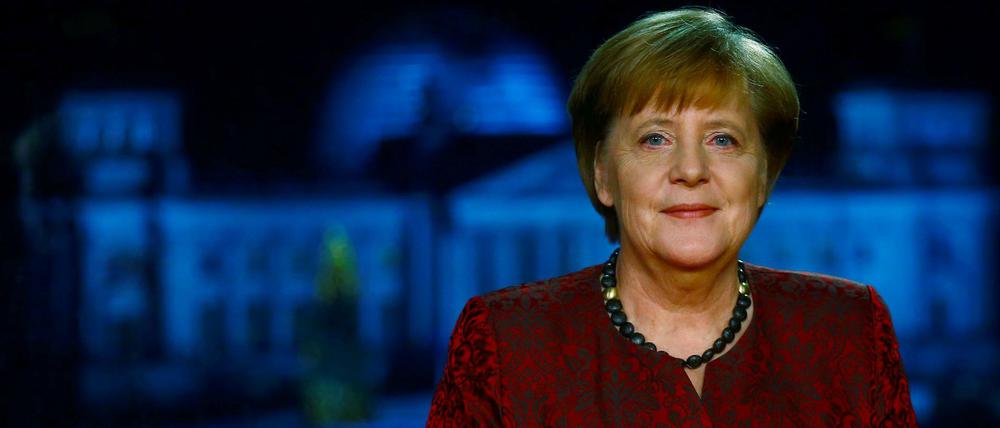 Angela Merkel bei ihrer Neujahrsansprache.