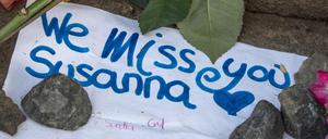 Gedenken an die Ermordete: Wir vermissen Dich, Susanna" 