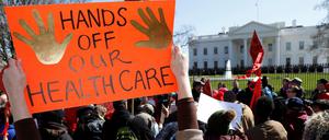 Nicht nur Bürger protestieren gegen die Abschaffung von Obamacare. Auch die Republikaner sind sich nicht einig. 