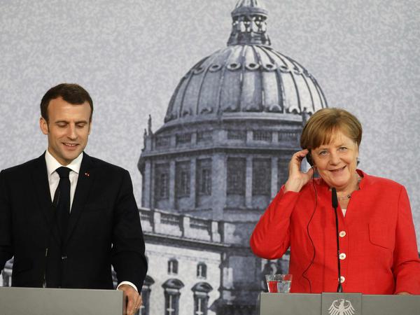 Angela Merkel und Frankreich Präsident Emmanuel Macron konnten sich bisher nicht auf gemeinsame Reformvorschläge für die EU einigen.