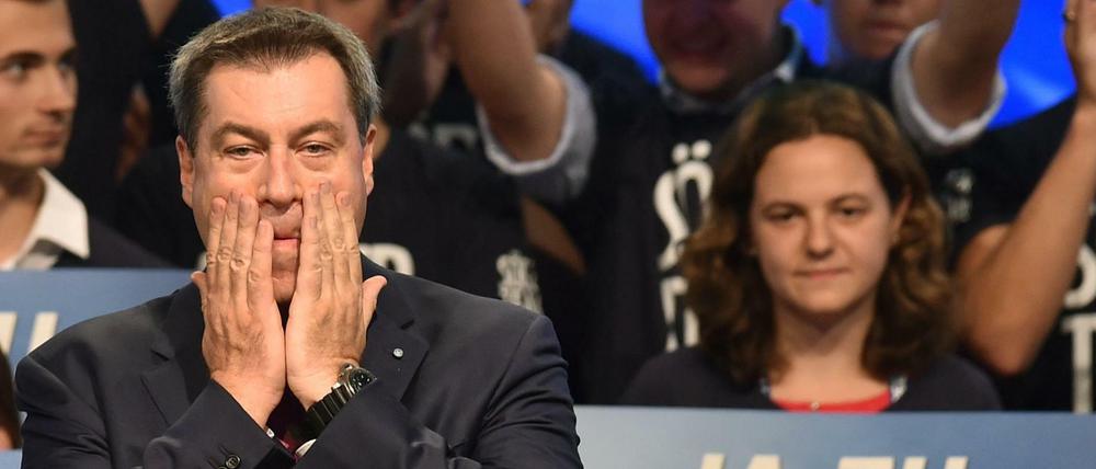 Bayerns Ministerpräsident Söder droht bei der Landtagswahl eine historische Niederlage.