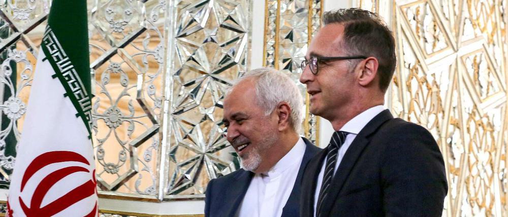 Heiko Maas und sein iranischer Kollege Mohammed Dschawad Sarif (l.).