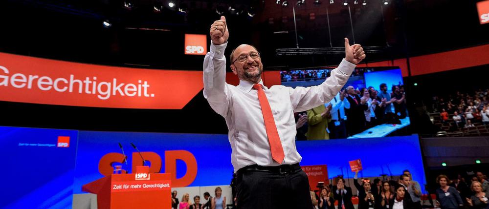 Bläst zur Aufholjagd. Martin Schulz auf dem Parteitag der Sozialdemokraten in Dortmund.