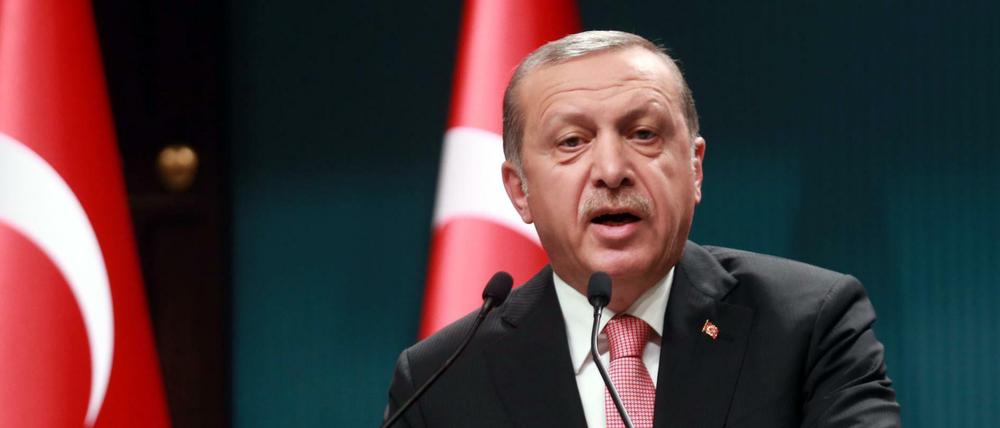 Recep Tayyip Erdogan will nicht, dass die USA weiter Kurden in Syrien bewaffnen.