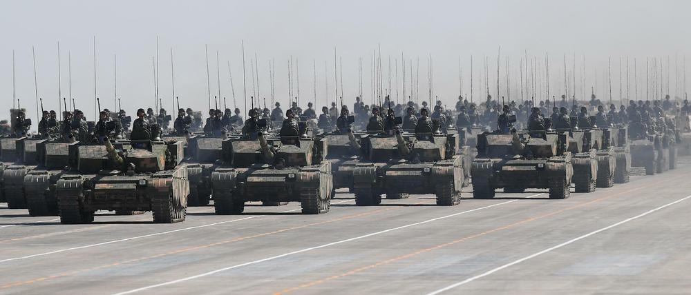 Militärparade in der Inneren Mongolei im Jahr 2017.