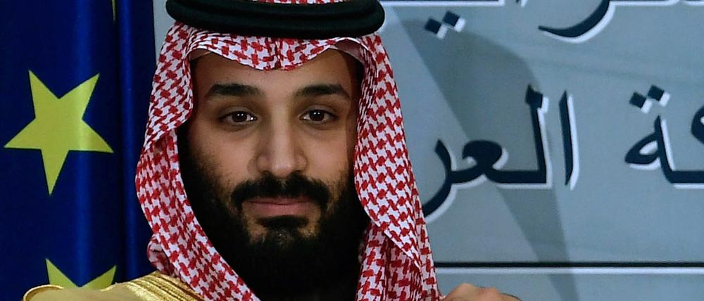 Der saudische Kronprinz Mohammed Bin Salman. Er steht unter anderem wegen des Falls Khashoggi in der Kritik.