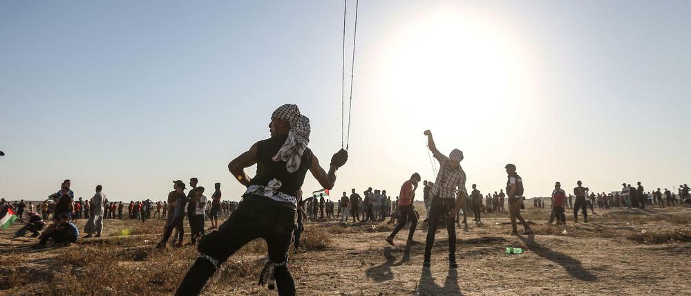 Zusammenstoß von Palästinensern und israelischen Sicherheitskräften an der Grenze des Gazastreifens