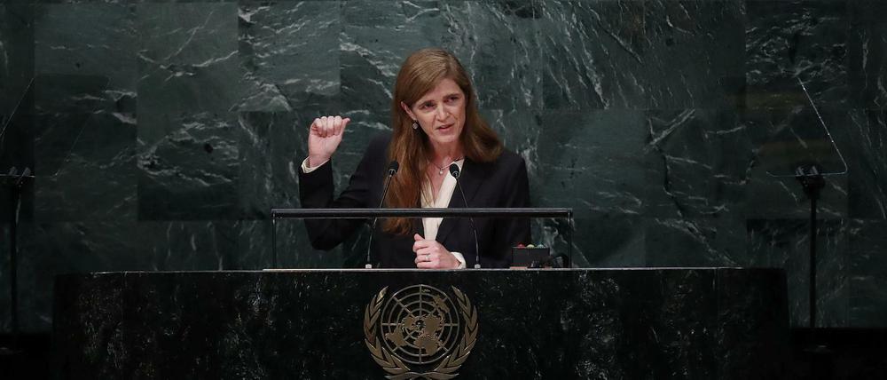 Samantha Power, UN-Botschafterin der USA, wählte am Mittwoch deutliche Worte gegen Syrien und Russland.