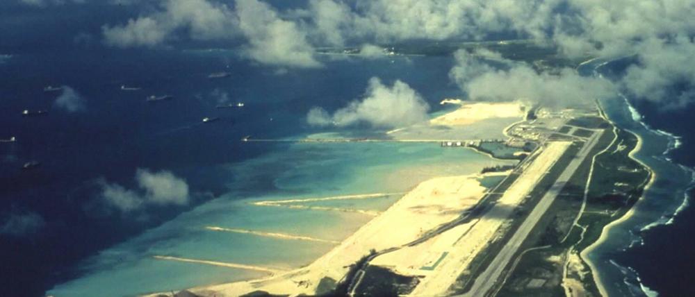 Sperrgebiet. Diego Garcia ist die größte Insel des Chagos-Archipels und Standort eines US-Militärstützpunktes. 