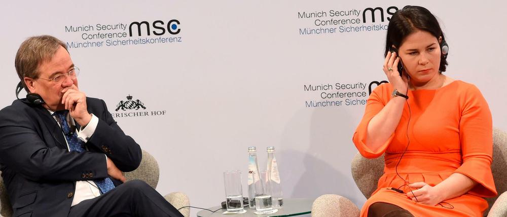 Deutschland nach außen vertreten? Annalena Baerbock und Armin Laschet auf der Münchner Sicherheitskonferenz im Februar 2020.
