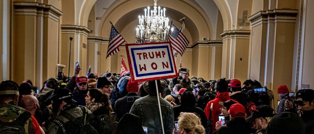 Trump-Unterstützer im Kapitol am 6. Januar 2021.