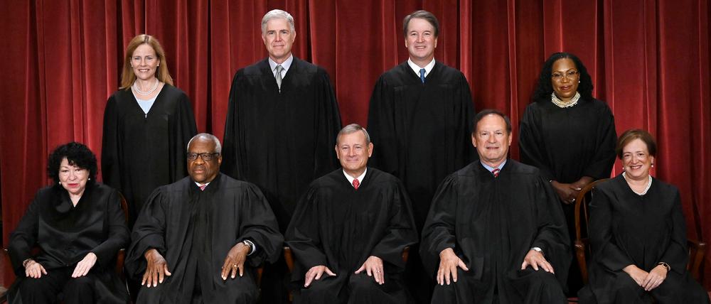 Sechs konservative und drei liberale Richter sitzen im Supreme Court.