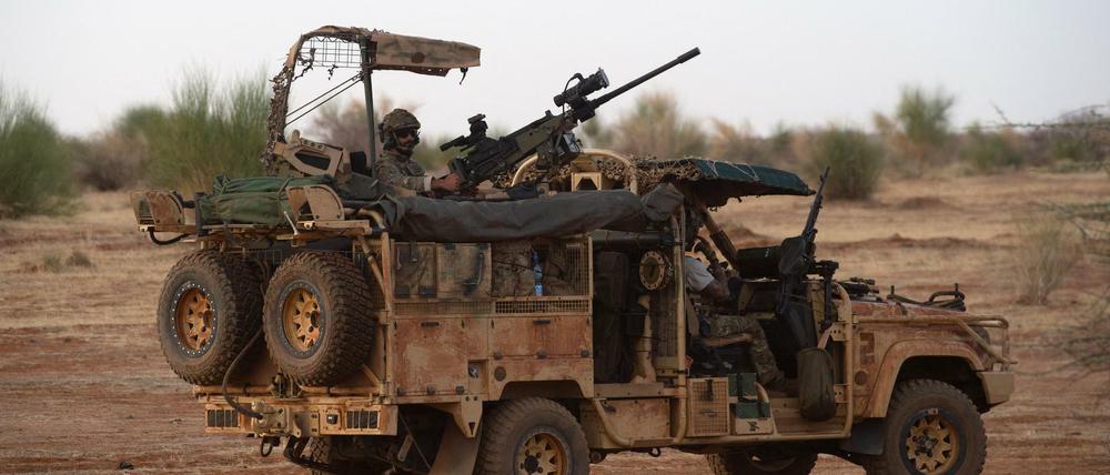 Soldaten trainieren auf der Menaka Militärbasis im Nordosten Malis.