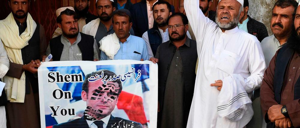 Proteste in Quetta in Pakistan gegen Macron wegen seines unnachgiebigen Kurses in Sachen Meinungsfreiheit
