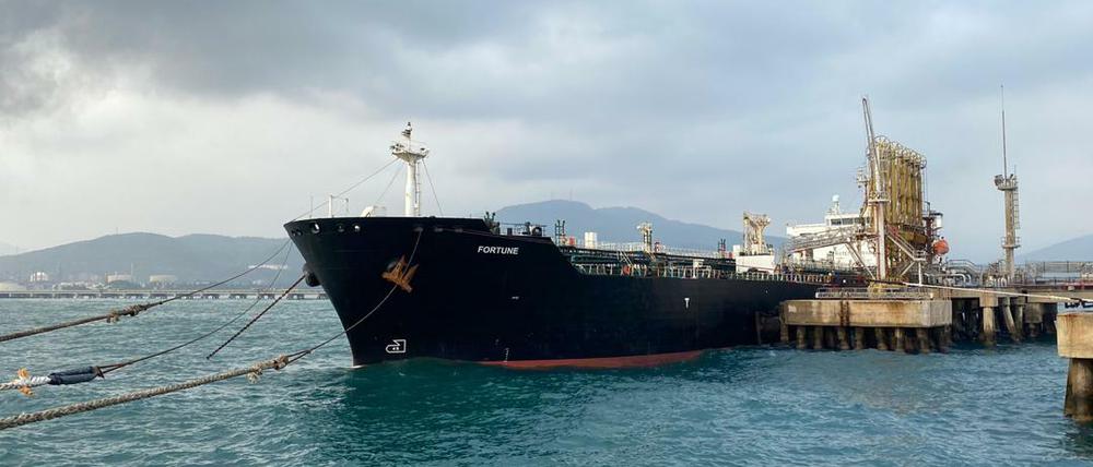 Der iranische Tanker "Fortune" ist unbehelligt in Venezuela vor Anker gegangen.