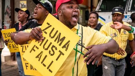 Zuma soll gehen - das fordern Demonstranten schon lange. 