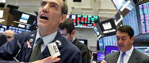 Im Panikmodus: Händler an der Wall Street.