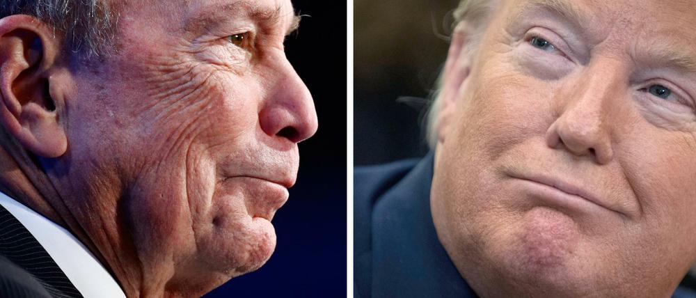 Alte Rivalen: Michael Bloomberg (links) und Donald Trump.