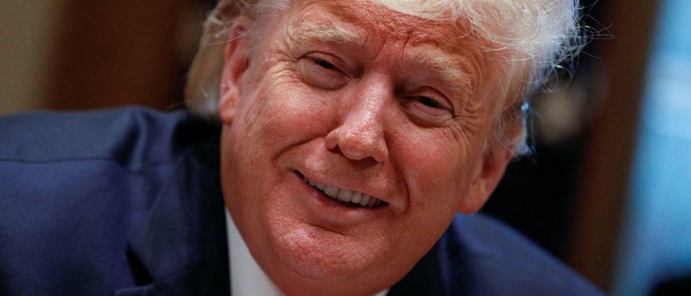 Hat gut lachen: Donald Trump am Freitag im Weißen Haus.