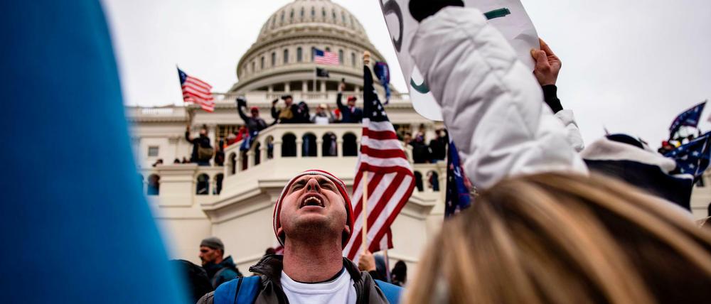 Chaos in Washington: Aufgebrachte Trump-Anhänger stürmen das Kapitol