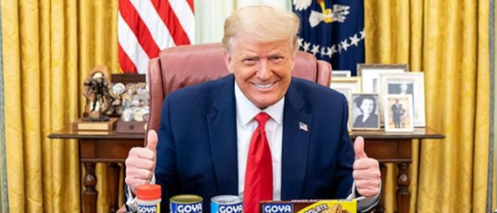 Werbung aus dem Weißen Haus: Trump unterstützt Goya-Produkte