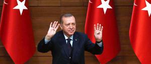 Alles halb so wild? Der türkische Präsident Erdogan hat den hitzigen Streit um Wahlkampfauftritte türkischer Politiker in Deutschland beendet.