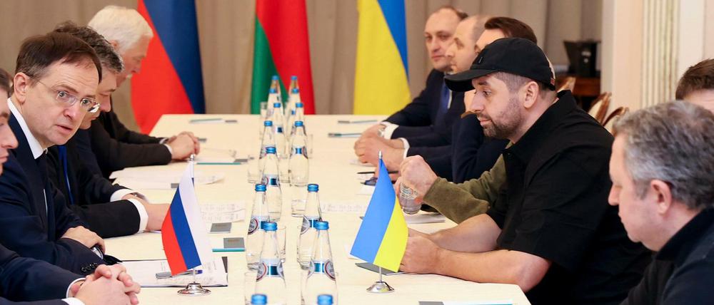 Nach dem ersten Treffen am Montag treffen sich die Unterhändler der Ukraine und Russlands am Donnerstag erneut.