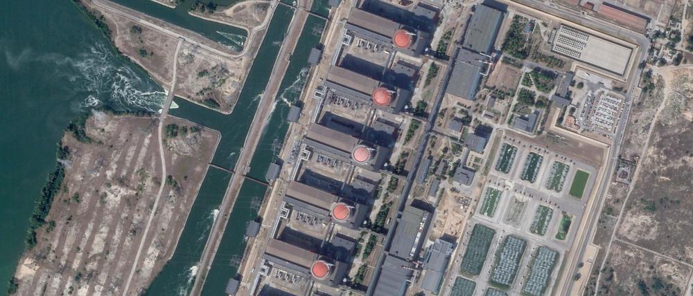 Auf diesem Satellitenfoto von Planet Labs PBC ist das Kernkraftwerk Saporischschja in Enerhodar, Ukraine, am 2. September 2019 zu sehen.