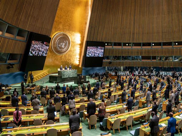 UN-Generalversammlung im Hauptquartier der Vereinten Nationen.