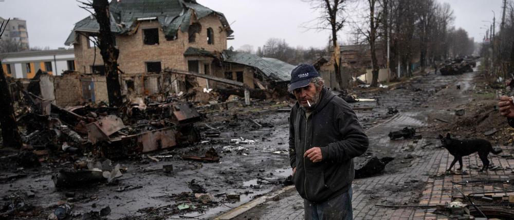 Russische Truppen soll den ukrainischen Ort Butscha nicht nur zerstört haben, sondern auch viele Einwohner ermordet.