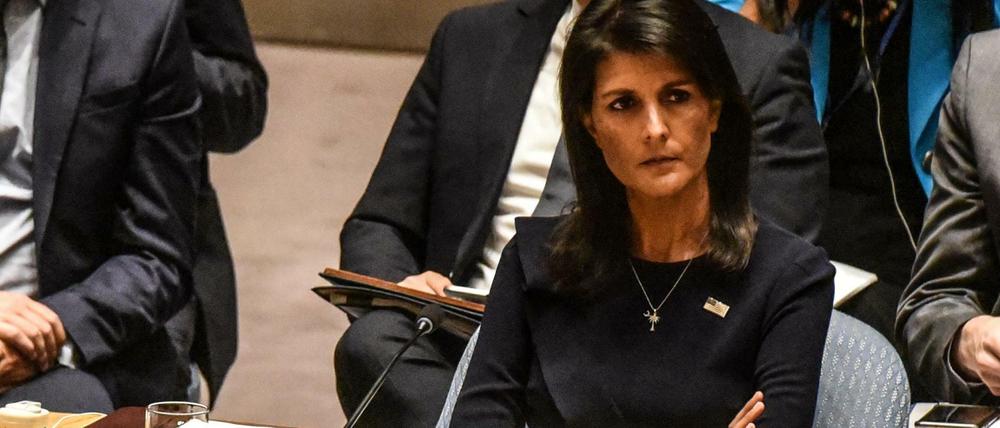 Der Sicherheitsrat als Bühne. Nikki Haley nutzt die UN gerade auch für ihre Karriere. 