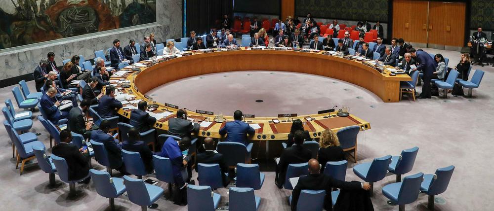 Der UN-Sicherheitsrat in New York