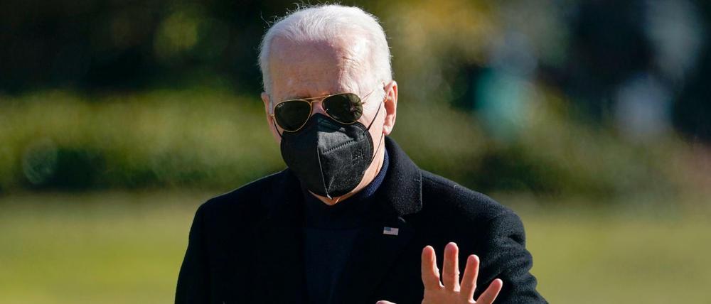 Joe Biden, Präsident der USA, vor dem Weißen Haus.