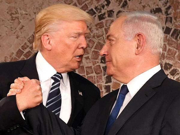 Auf einer Linie. Donald Trump und Benjamin Netanjahu kennen sich seit vielen Jahren.