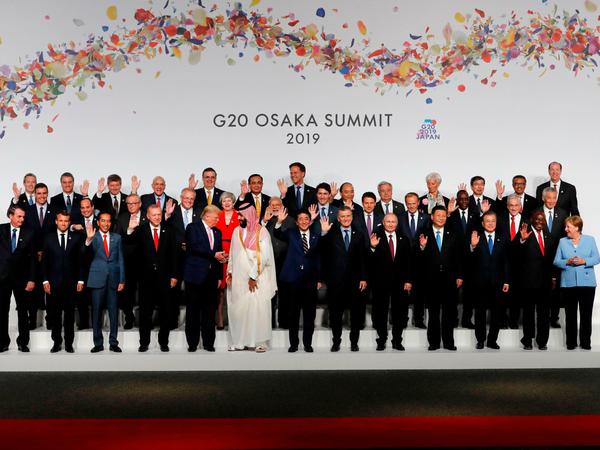 Eine Art Familientreffen: Im Jahr 2019 kamen die G20 im japanischen Osaka zusammen. 