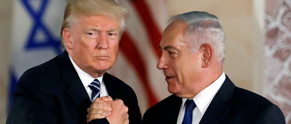 Trump hat die Friedensverträge verhandelt, die Israels Staatschef Netanjahu 2020 fast serienweise einsammeln konnte (Archivfoto von 2017). 