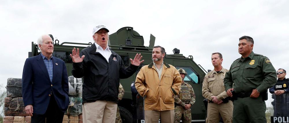 Besuch an der Grenze: US-Präsident Donald Trump 