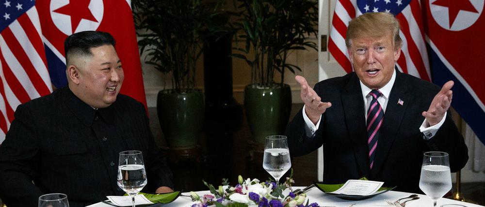 US-Präsident Donald Trump und Nordkoreas Machthaber Kim Jong Un. 