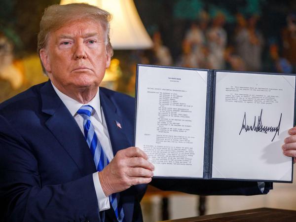 Im Mai 2018 kündigte Donald Trump das Atomabkommen auf.