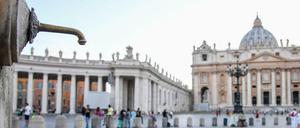 Der Petersplatz im Vatikan.