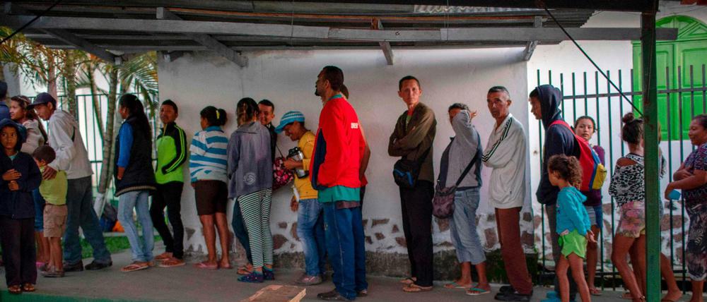 Venezolanische Flüchtlinge im August an der Grenze zu Brasilien. 