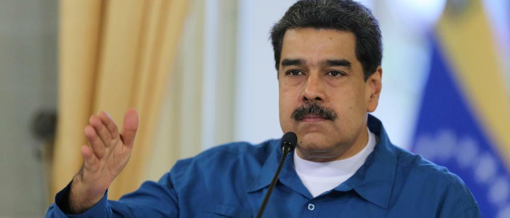 Staatschef Nicolás Maduro wettert gegen die USA.