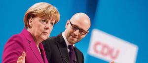 CDU-Generalsekretär Peter Tauber und Bundeskanzlerin Angela Merkel (Archivbild von 2014)