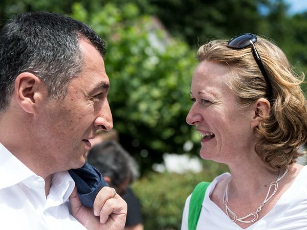 Kerstin Andreae und Cem Özdemir beim Wahlkampfauftakt der baden-württembergischen Grünen 2017. 