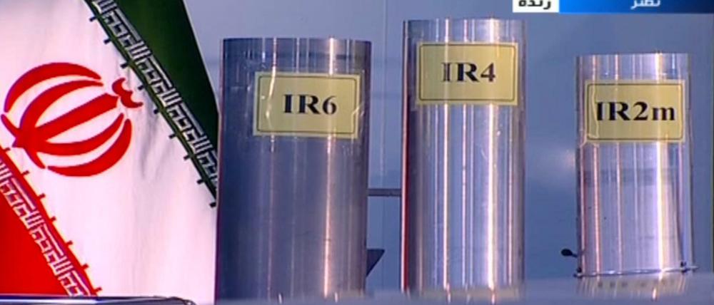 Das Standbild des TV-Senders IRIB zeigt drei Zentrifugen in der Atomanlage Natanz.