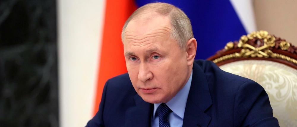 Wladimir Putin, Präsident von Russland, verurteilt die Schritte des deutschen Außenministeriums im Tiergarten-Mord.